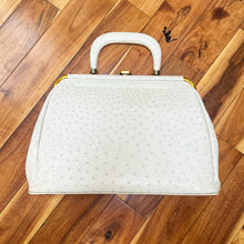 Load image into Gallery viewer, JR USA Cream &#39;Ostrich&#39; Handbag
