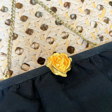 Load image into Gallery viewer, Gold Rose Evening Bag
