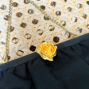 Gold Rose Evening Bag