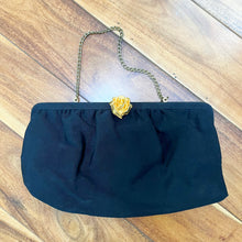 Load image into Gallery viewer, Gold Rose Evening Bag
