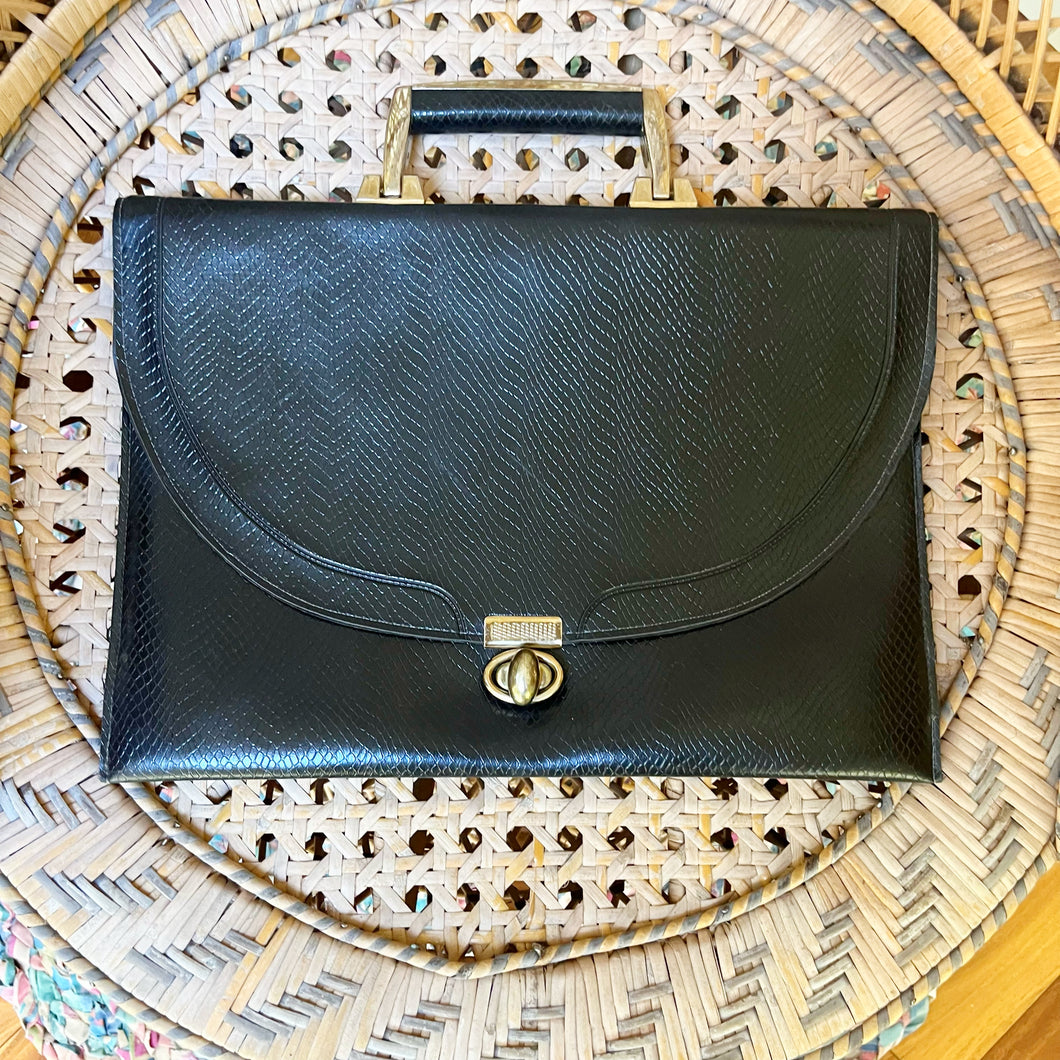 Black Brief Handbag