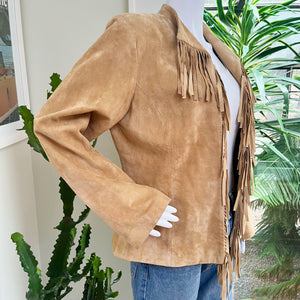 Tan Suede Fringe Jacket