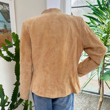 Load image into Gallery viewer, Tan Suede Fringe Jacket
