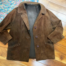 Load image into Gallery viewer, Stitch Collar Suede Jacket
