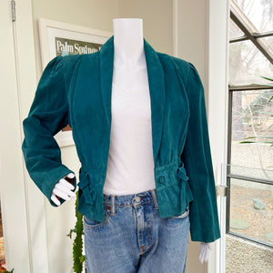 Club Pelle Teal Suede Jacket