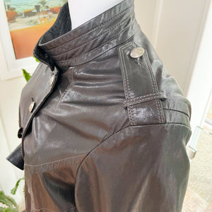 Danier Medallion Button Leather Jacket