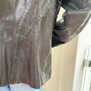 Danier Medallion Button Leather Jacket