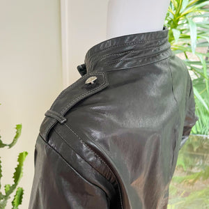 Danier Medallion Button Leather Jacket