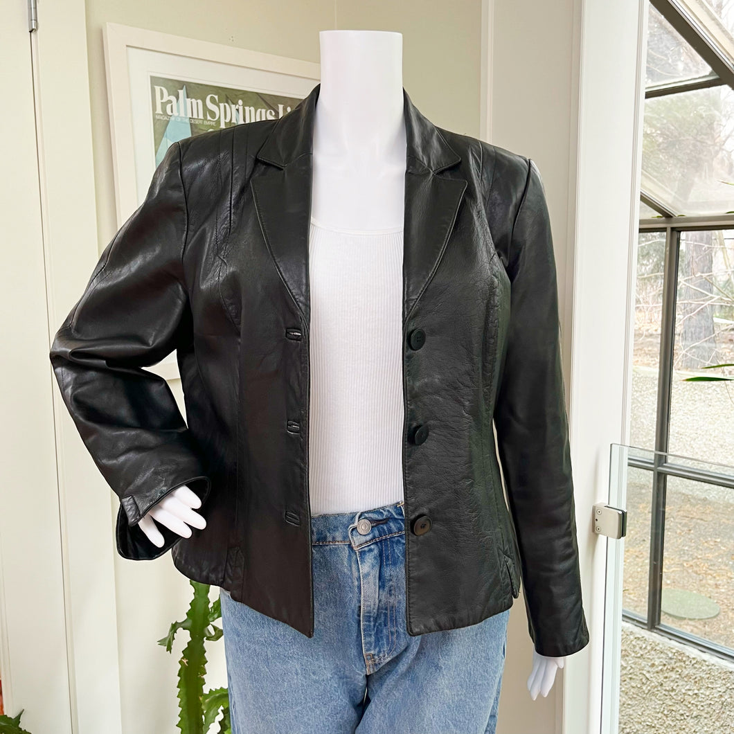 Danier Black Leather Jacket