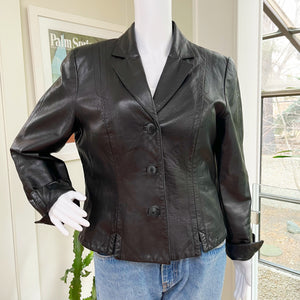 Danier Black Leather Jacket