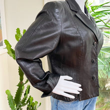 Load image into Gallery viewer, Danier Black Leather Jacket
