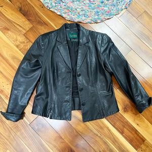 Danier Black Leather Jacket