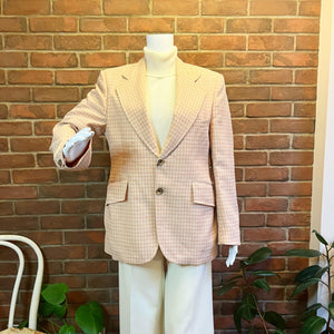 Peach Plaid Blazer