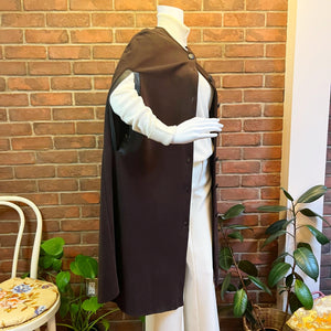 Brown Button Up Cape