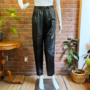 DiCapra Black Leather Pants