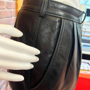 DiCapra Black Leather Pants