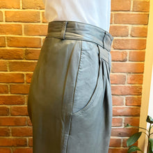 Load image into Gallery viewer, Debbie Shuchat Grey Leather Pant
