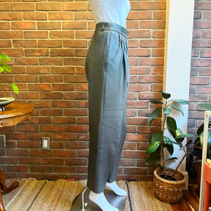 Debbie Shuchat Grey Leather Pant