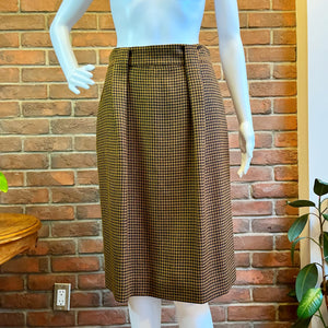 JNY Caramel Houndstooth Skirt