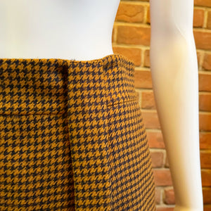 JNY Caramel Houndstooth Skirt