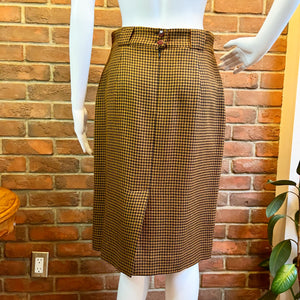 JNY Caramel Houndstooth Skirt