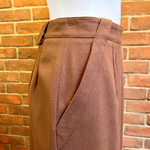 Load image into Gallery viewer, Simon Chang Brown Wool Pencil Skirt
