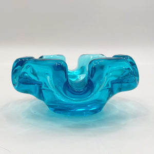 Blue Glass Dish