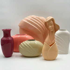 Round Blush Fan Vase